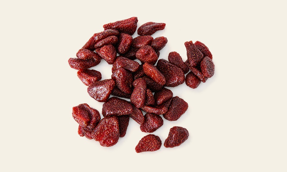 Infused dried strawberries